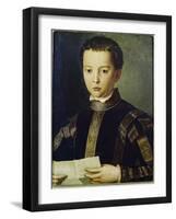 Portrait of Francesco I De'Medici-Agnolo Bronzino-Framed Giclee Print