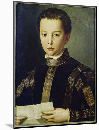 Portrait of Francesco I De'Medici-Agnolo Bronzino-Mounted Giclee Print