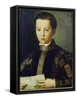 Portrait of Francesco I De'Medici-Agnolo Bronzino-Framed Stretched Canvas