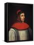 Portrait of Francesco Petrarch by Unknown French Artist-null-Framed Stretched Canvas