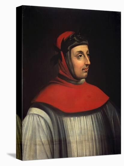 Portrait of Francesco Petrarch by Unknown French Artist-null-Stretched Canvas