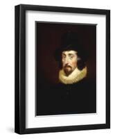 Portrait of Francis Bacon (1561-1626)-George Henry Harlow-Framed Premium Giclee Print