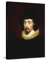 Portrait of Francis Bacon (1561-1626)-George Henry Harlow-Stretched Canvas