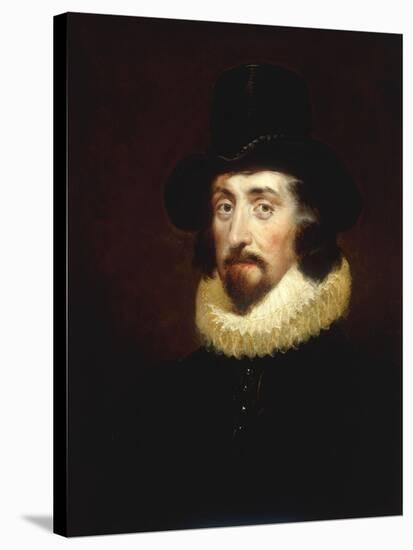Portrait of Francis Bacon (1561-1626)-George Henry Harlow-Stretched Canvas