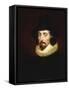 Portrait of Francis Bacon (1561-1626)-George Henry Harlow-Framed Stretched Canvas