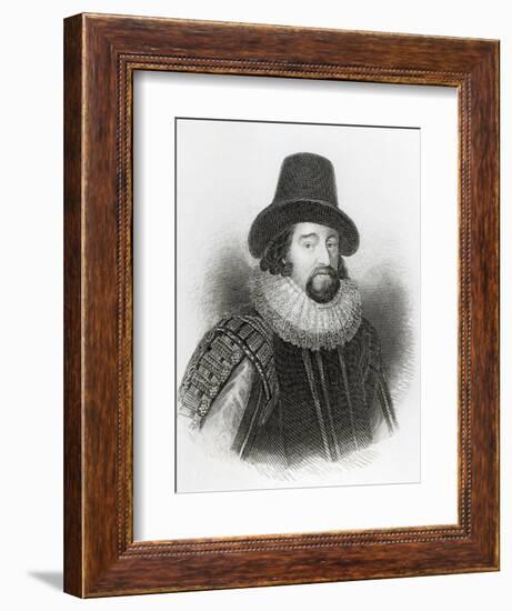 Portrait of Francis Bacon, from 'Lodge's British Portraits', 1823-null-Framed Giclee Print