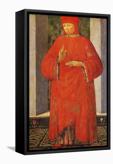 Portrait of Francis Datini-Filippo Lippi-Framed Stretched Canvas