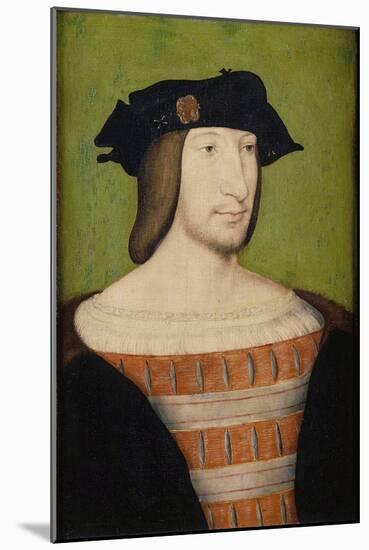 Portrait of Francis I (1494-154), King of France, Duke of Brittany, Count of Provence, 1515-Jean Clouet-Mounted Giclee Print