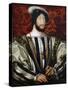 Portrait of Francis I (1494-154), King of France, Duke of Brittany, Count of Provence, Ca 1530-Jean Clouet-Stretched Canvas