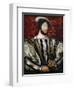 Portrait of Francis I (1494-154), King of France, Duke of Brittany, Count of Provence, Ca 1530-Jean Clouet-Framed Giclee Print