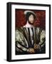 Portrait of Francis I (1494-154), King of France, Duke of Brittany, Count of Provence, Ca 1530-Jean Clouet-Framed Giclee Print