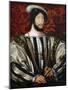 Portrait of Francis I (1494-154), King of France, Duke of Brittany, Count of Provence, Ca 1530-Jean Clouet-Mounted Giclee Print