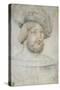 Portrait of Francis I (1494-1547), King of France Par Clouet, Jean (C. 1485-1541). Black Chalk and-Jean Clouet-Stretched Canvas