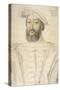 Portrait of Francis I (1494-1547), King of France Par Clouet, Jean (C. 1485-1541). Black Chalk and-Jean Clouet-Stretched Canvas