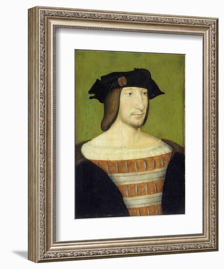 Portrait of Francis I, King of France, Aged Twenty by School of Francois Clouet-null-Framed Giclee Print