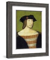 Portrait of Francis I, King of France, Aged Twenty by School of Francois Clouet-null-Framed Giclee Print