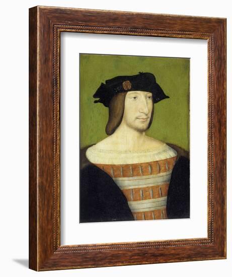 Portrait of Francis I, King of France, Aged Twenty by School of Francois Clouet-null-Framed Giclee Print