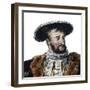 Portrait of Francis I of France (1494-1537), King of France-French School-Framed Giclee Print