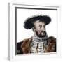 Portrait of Francis I of France (1494-1537), King of France-French School-Framed Giclee Print