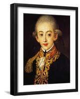 Portrait of Francis I of the Two Sicilies-Francesco Coghetti-Framed Giclee Print