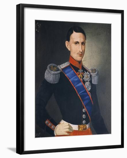 Portrait of Francis II of Two Sicilies-null-Framed Giclee Print