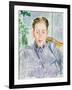 Portrait of Francis Poulenc, 1920-Jacques-emile Blanche-Framed Giclee Print