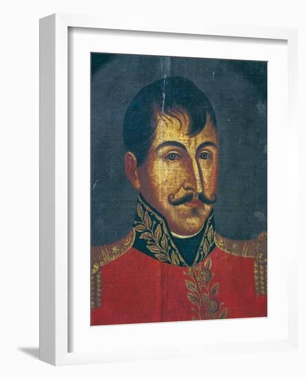 Portrait of Francisco De Paula Santander-null-Framed Giclee Print