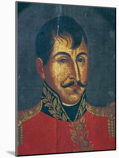 Portrait of Francisco De Paula Santander-null-Mounted Giclee Print