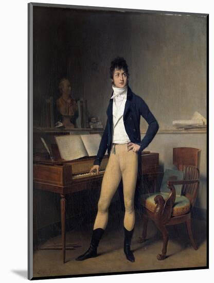 Portrait of Francois Adrien Boieldieu by Louis Leopold Boilly-null-Mounted Giclee Print
