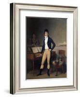 Portrait of Francois Adrien Boieldieu by Louis Leopold Boilly-null-Framed Giclee Print