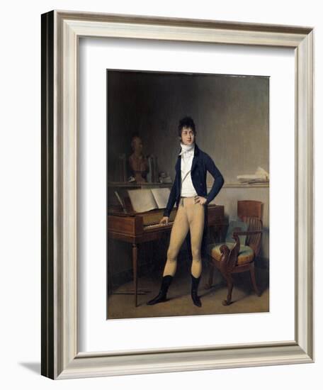 Portrait of Francois Adrien Boieldieu by Louis Leopold Boilly-null-Framed Giclee Print