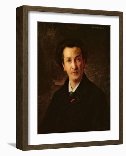 Portrait of Francois Coppee (1842-1908)-Jules Emmanuel Valadon-Framed Giclee Print