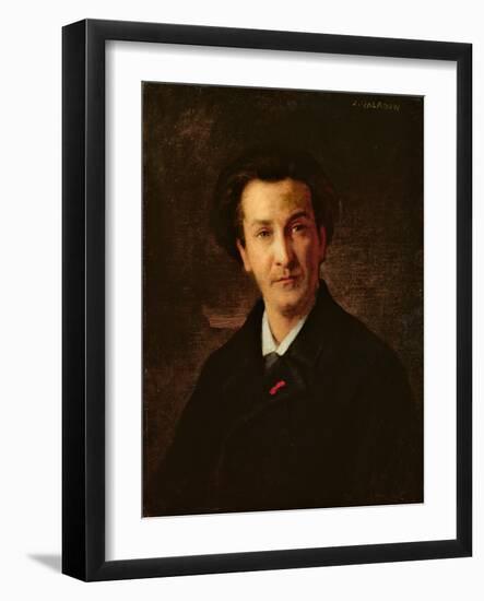 Portrait of Francois Coppee (1842-1908)-Jules Emmanuel Valadon-Framed Giclee Print