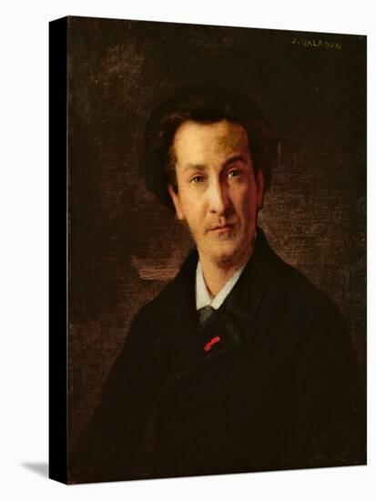 Portrait of Francois Coppee (1842-1908)-Jules Emmanuel Valadon-Stretched Canvas