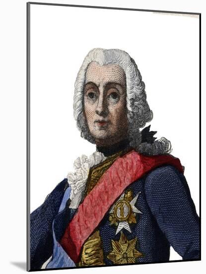 Portrait of Francois de Chevert (1695-1769), French general-French School-Mounted Giclee Print