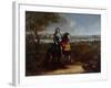 Portrait of Francois De Crequy before Dinant, after 1675-Adam Frans van der Meulen-Framed Giclee Print