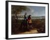 Portrait of Francois De Crequy before Dinant, after 1675-Adam Frans van der Meulen-Framed Giclee Print