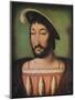'Portrait of Francois I of France', c16th century-Jean Clouet-Mounted Giclee Print