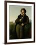 Portrait of Francois Rene (1768-1848) Vicomte De Chateaubriand, 1811-Anne-Louis Girodet de Roussy-Trioson-Framed Giclee Print