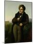 Portrait of Francois Rene (1768-1848) Vicomte De Chateaubriand, 1811-Anne-Louis Girodet de Roussy-Trioson-Mounted Giclee Print