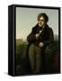 Portrait of Francois Rene (1768-1848) Vicomte De Chateaubriand, 1811-Anne-Louis Girodet de Roussy-Trioson-Framed Stretched Canvas