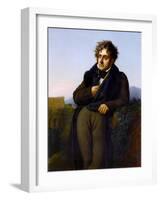 Portrait of François-René, Vicomte De Chateaubriand (1768-184)-Anne-Louis Girodet de Roussy-Trioson-Framed Giclee Print