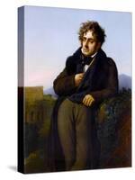 Portrait of François-René, Vicomte De Chateaubriand (1768-184)-Anne-Louis Girodet de Roussy-Trioson-Stretched Canvas