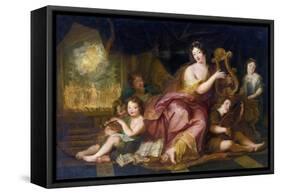 Portrait of Francoise D'aubigne, Marquise De Maintenon (Oil on Canvas)-Antoine Coypel-Framed Stretched Canvas