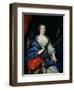 Portrait of Francoise-Louise de La Baume Le Blanc Duchesse de Vaujour-Jean Nocret-Framed Giclee Print