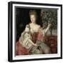 Portrait of Francoise Marie De Bourbon (1677-1749) Duchess of Orleans (Mademoiselle De Blois)-Pierre Gobert-Framed Giclee Print