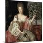 Portrait of Francoise Marie De Bourbon (1677-1749) Duchess of Orleans (Mademoiselle De Blois)-Pierre Gobert-Mounted Giclee Print