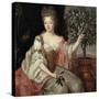 Portrait of Francoise Marie De Bourbon (1677-1749) Duchess of Orleans (Mademoiselle De Blois)-Pierre Gobert-Stretched Canvas