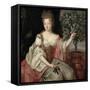 Portrait of Francoise Marie De Bourbon (1677-1749) Duchess of Orleans (Mademoiselle De Blois)-Pierre Gobert-Framed Stretched Canvas