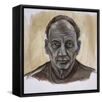 Portrait of Frank Auerbach, 2002-Stevie Taylor-Framed Stretched Canvas